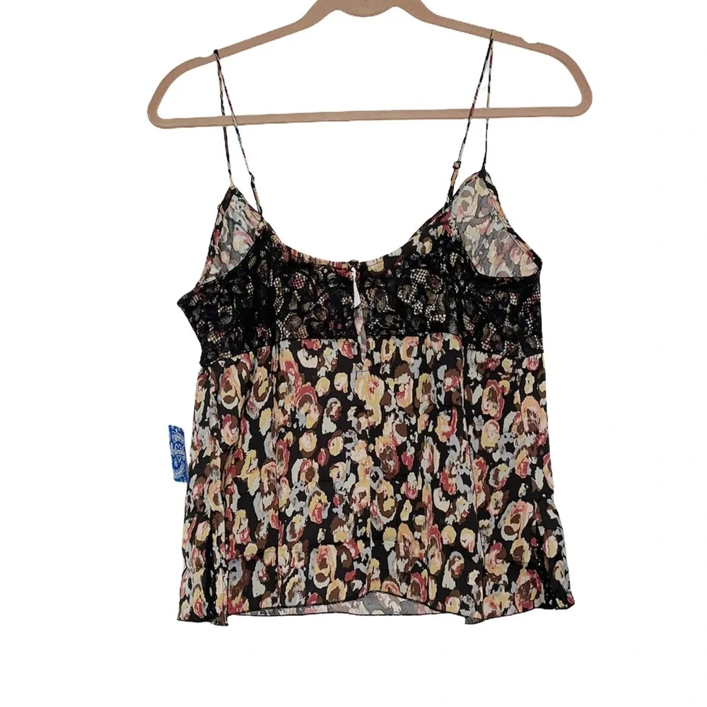 NWT Free People Little Dreams Printed Lace Camisole